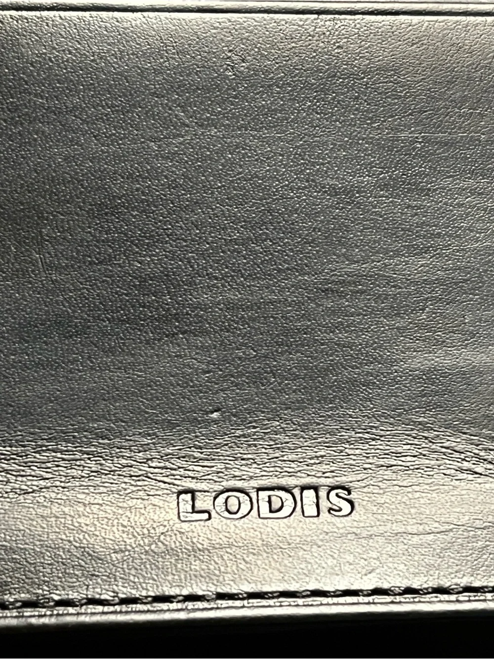 Lodis Black Leather Men's Card and ID holder vintage